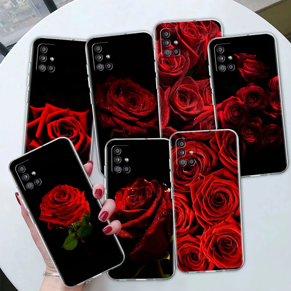Bright Red Rose Flowers Clear Case For Samsung Galaxy A51 A50 A71 A70 M31 Phone Covers A21s A31 A10 A40 A52 M51 Shell
Bright Red Rose Flowers Clear Case For Samsung Galaxy A51 A50 A71 A70 M31 Phone Covers A21s A31 A10 A40 A52 M51 Shell