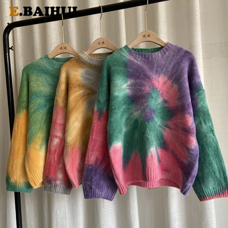 EBAIHUI Women 2020 Fashion Soft Touch Loose Knitted Sweater Oil Panting Vintage O Neck Long Sleeve Female Pullovers Chic Tops
EBAIHUI Women 2020 Fashion Soft Touch Loose Knitted Sweater Oil Panting Vintage O Neck Long Sleeve Female Pullovers Chic Tops