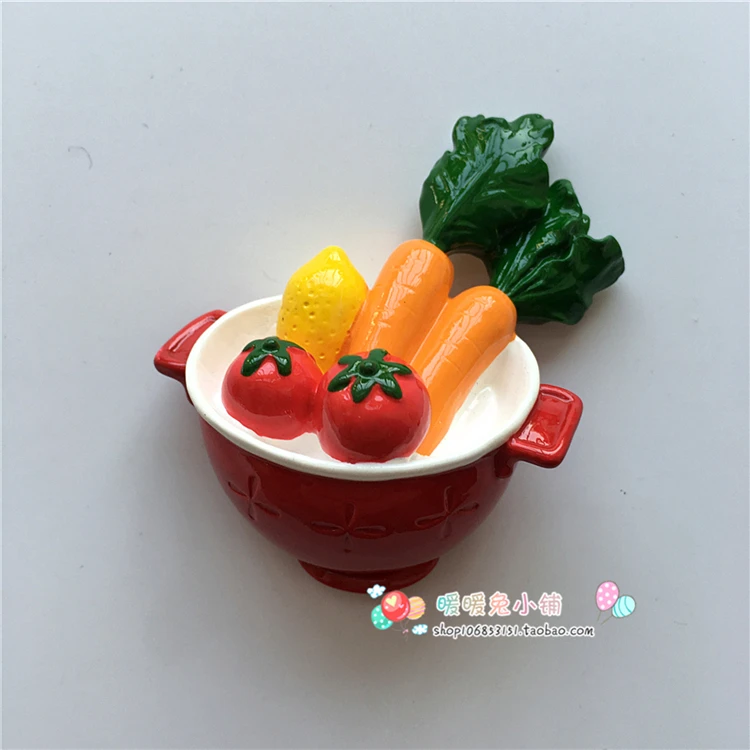 Kitchen vegetable carrot tomato resin refrigerator sticker creative three-dimensional magnetic stickers
Kitchen vegetable carrot tomato resin refrigerator sticker creative three-dimensional magnetic stickers