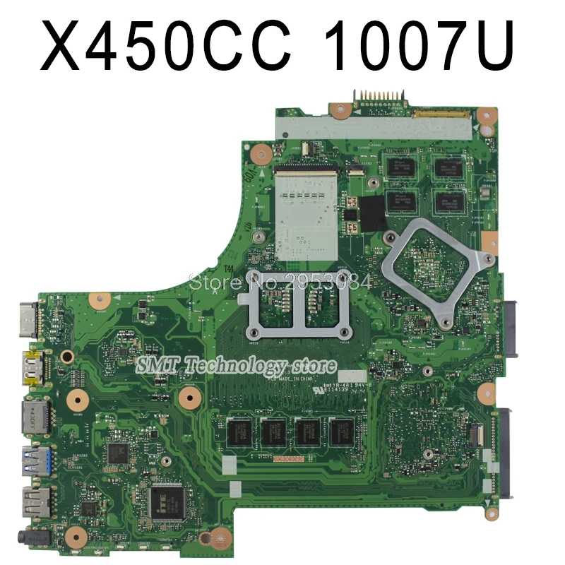 X450CC motherboard 1007u GT 720M REV2.3 4G For Asus X450CC laptop motherboard X450CC Mainboard X450CC motherboard test 100% OK 
X450CC motherboard 1007u GT 720M REV2.3 4G For Asus X450CC laptop motherboard X450CC Mainboard X450CC motherboard test 100% OK