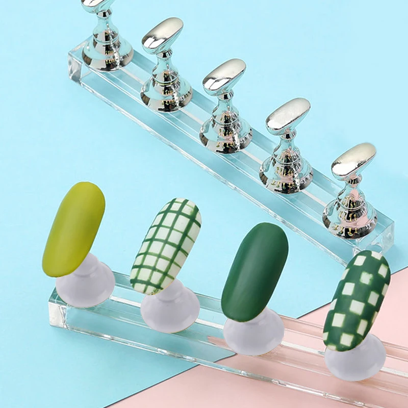 Stand Nail Art Practice Home Manicure False Nail Tip Display Polish Showing Magnetic Holder Training Crystal Alloy Shelf Tools
Stand Nail Art Practice Home Manicure False Nail Tip Display Polish Showing Magnetic Holder Training Crystal Alloy Shelf Tools