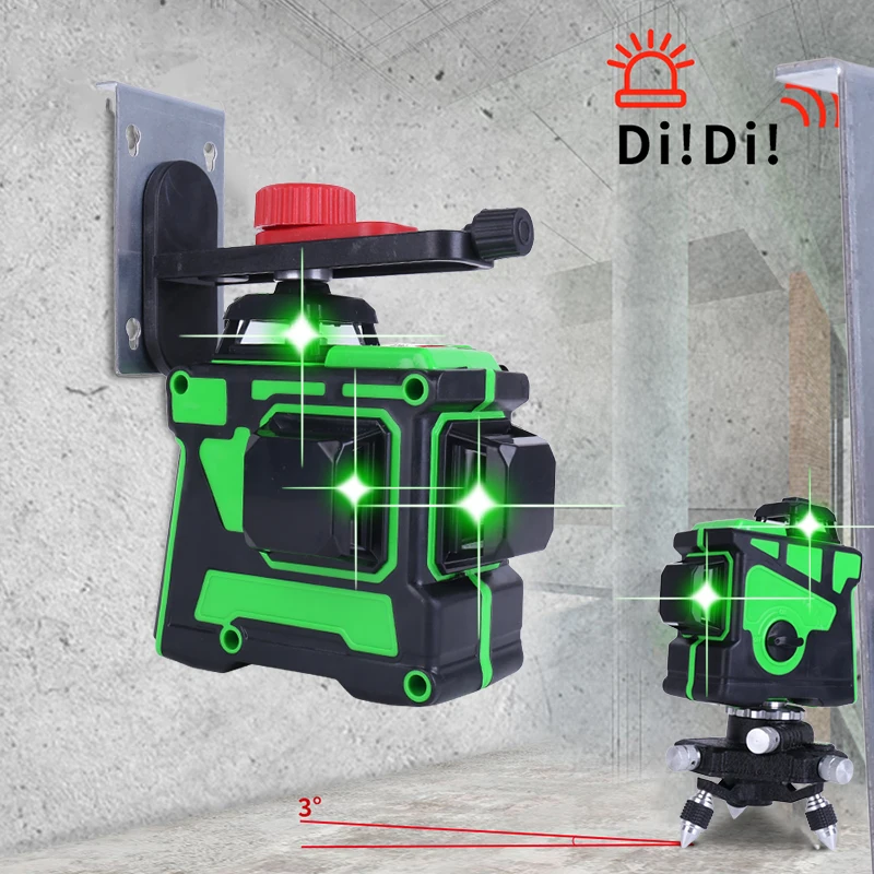 12 Lines 3D Laser Levels Green Light Self-Leveling Measuring Tools Nivel High Precision Laser Level Indoor Outdooor Waterproof
12 Lines 3D Laser Levels Green Light Self-Leveling Measuring Tools Nivel High Precision Laser Level Indoor Outdooor Waterproof