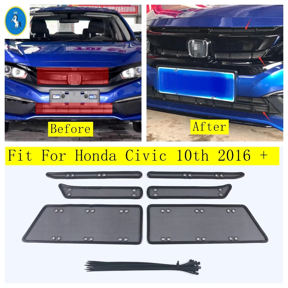 Insect Screening Mesh Front Grille Protection Net Cover Trim Accessories Exterior Refit Kit Fit For Honda Civic 10th 2016 - 2021
Insect Screening Mesh Front Grille Protection Net Cover Trim Accessories Exterior Refit Kit Fit For Honda Civic 10th 2016 - 2021