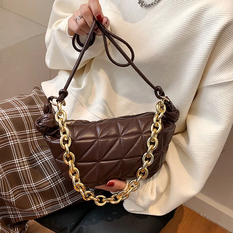 Luxury Design Cloud Dumpling Bag Women's Lingge Armpit Shoulder Bag PU Leather Crossbody Bag Chain Handbag and Purse Lady Clutch
Luxury Design Cloud Dumpling Bag Women's Lingge Armpit Shoulder Bag PU Leather Crossbody Bag Chain Handbag and Purse Lady Clutch