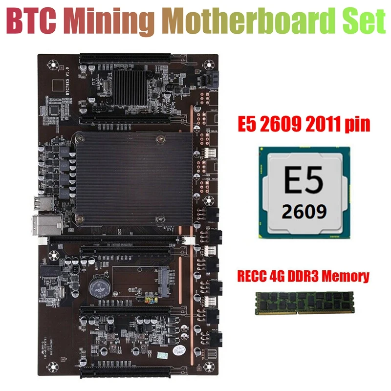 X79 H61 BTC Mining Motherboard with E5 2609 CPU+RECC 4G DDR3 Memory LGA 2011 DDR3 Support 3060 3070 3080 Graphics Card
X79 H61 BTC Mining Motherboard with E5 2609 CPU+RECC 4G DDR3 Memory LGA 2011 DDR3 Support 3060 3070 3080 Graphics Card