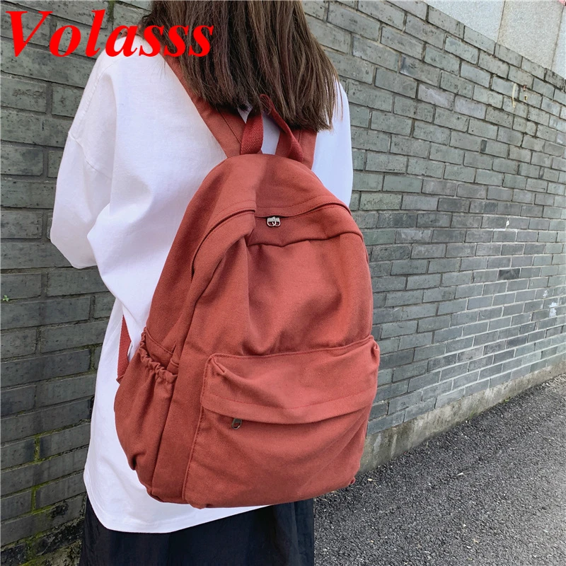 Volasss Fashion Canvas Women Backpack 2021 New Girls Boys Laptop Rucksack Student Lovers School Bag Ladies Travel Shoulder Bags
Volasss Fashion Canvas Women Backpack 2021 New Girls Boys Laptop Rucksack Student Lovers School Bag Ladies Travel Shoulder Bags