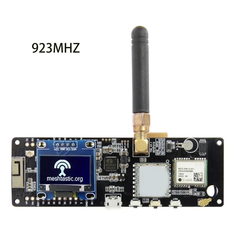 20CB TTGO Meshtastic T-Beam V1.1 ESP32 433/868/915 МГц WiFi BLE Lora ESP32 GPS NEO-6M SMA 923 держатель аккумулятора с OLED
20CB TTGO Meshtastic T-Beam V1.1 ESP32 433/868/915 МГц WiFi BLE Lora ESP32 GPS NEO-6M SMA 923 держатель аккумулятора с OLED
