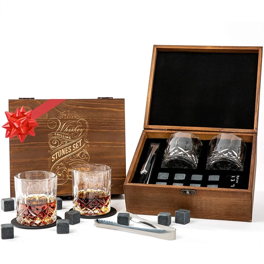 Mlia - a set of 8 stone whisky and whisky gift boxes, a set of gift boxes, whisky rock granite cooler, 2 wooden glasses boxes
Mlia - a set of 8 stone whisky and whisky gift boxes, a set of gift boxes, whisky rock granite cooler, 2 wooden glasses boxes
