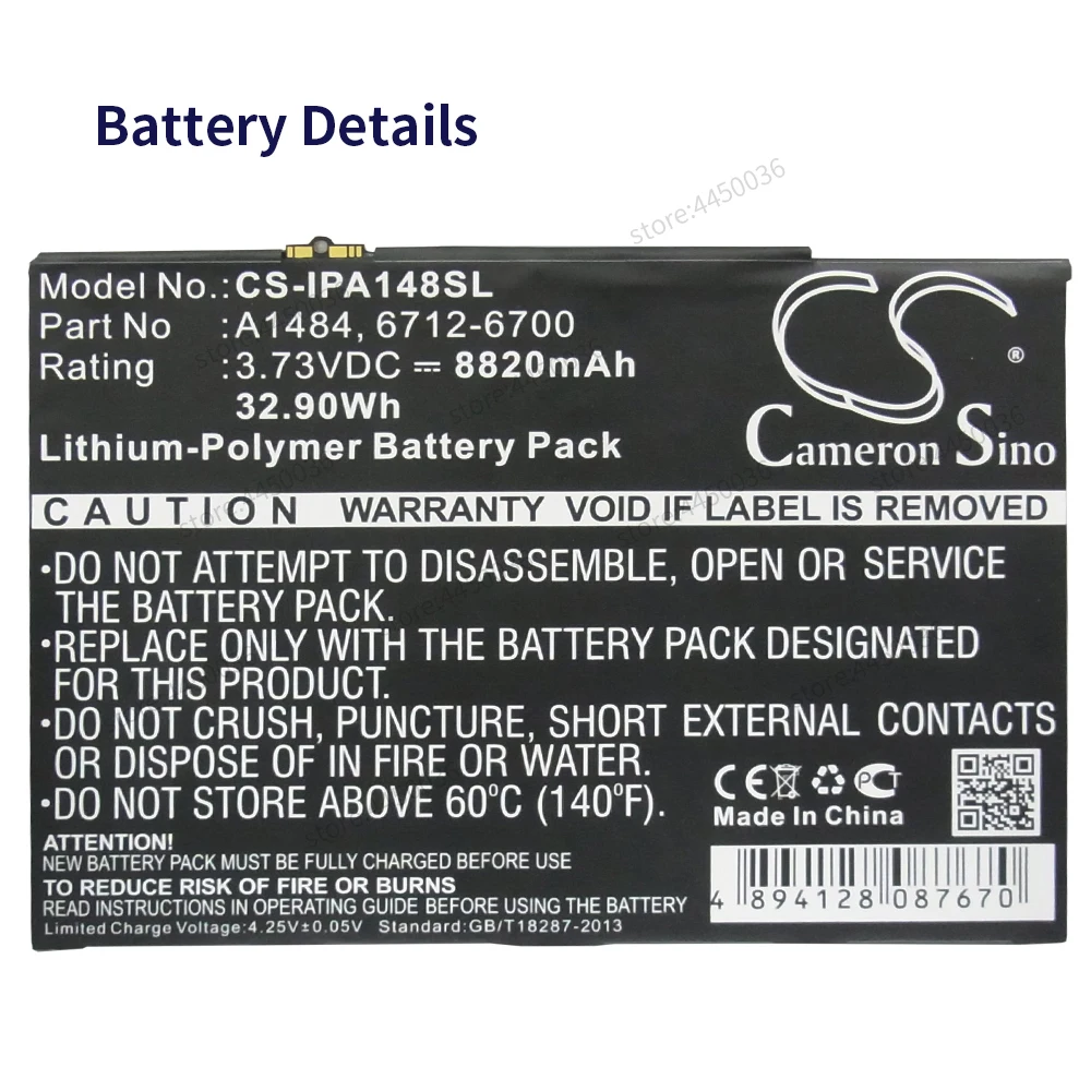 Original Tablet Battery For iPad Air 8820mAh Original Replacement Battery for Apple iPad 5 A1474 A1475
Original Tablet Battery For iPad Air 8820mAh Original Replacement Battery for Apple iPad 5 A1474 A1475