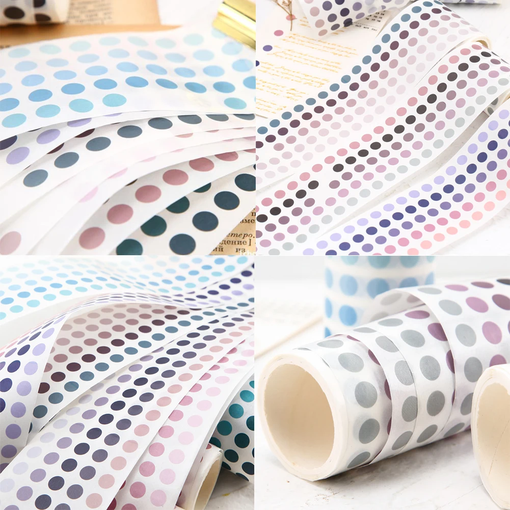 Washi Tape Colorful Dot Adhesive Sticky Diary Album Scrapbooking Decoration DIY Label Stickers Student Portable Stationery #920
Washi Tape Colorful Dot Adhesive Sticky Diary Album Scrapbooking Decoration DIY Label Stickers Student Portable Stationery #920