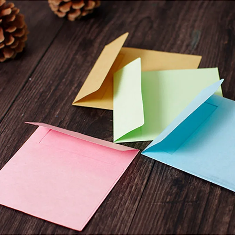 100pcs Candy color mini 10*10cm envelopes DIY Multifunction Envelope Letter Paper School supply
100pcs Candy color mini 10*10cm envelopes DIY Multifunction Envelope Letter Paper School supply