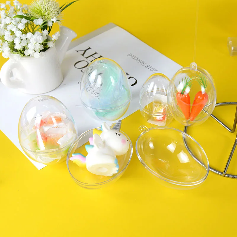 5pcs Easter Transparent Eggs Plastic Hanging Decorations Clear Ball Wedding Candy Box Kid Favors Birthday Party Easter Ornaments
5pcs Easter Transparent Eggs Plastic Hanging Decorations Clear Ball Wedding Candy Box Kid Favors Birthday Party Easter Ornaments