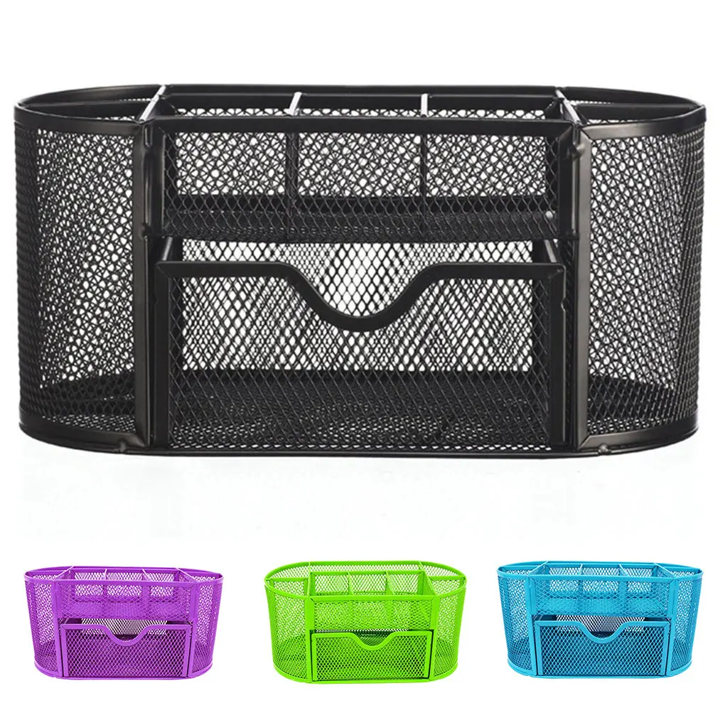Metal Organizer Mesh Desk Organizer Table 9 Grids Design Storage Box Drawer Pencil Pen Holder For Neatening Tools
Metal Organizer Mesh Desk Organizer Table 9 Grids Design Storage Box Drawer Pencil Pen Holder For Neatening Tools
