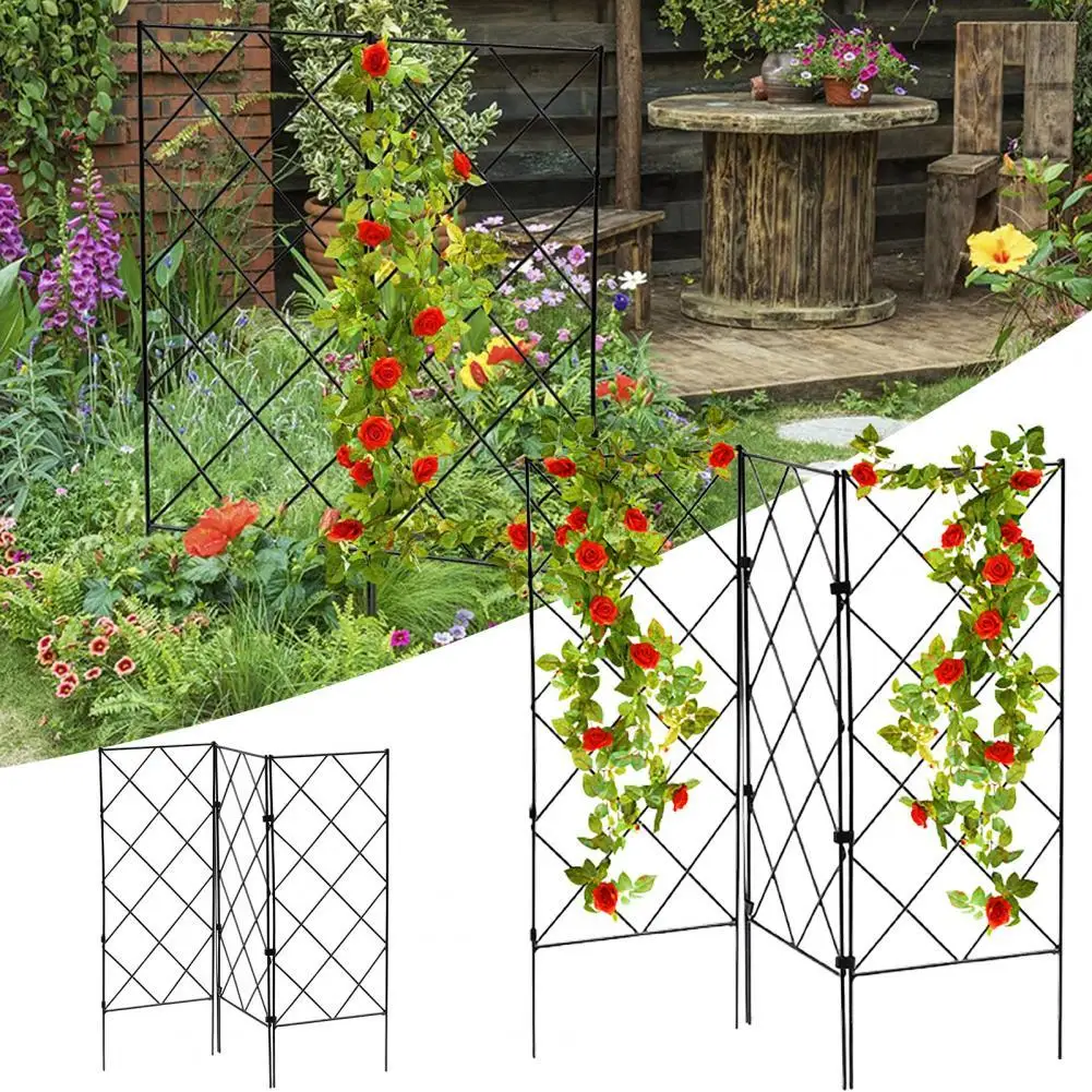 Iron 3Pcs Useful Metal Plant Stands Foldable Panes Fences Long Lasting Trellises Convenient Bonsai Supplies
Iron 3Pcs Useful Metal Plant Stands Foldable Panes Fences Long Lasting Trellises Convenient Bonsai Supplies