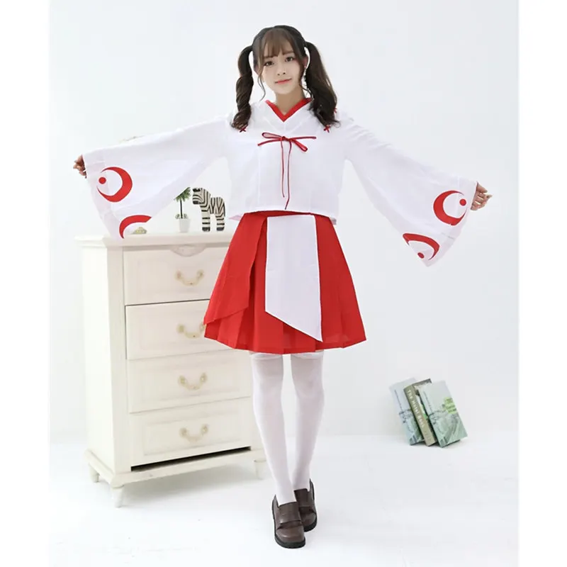 Anime Inuyasha Halloween Cosplay Costume Witch Kikyo Costume Dress Girls Red White Kimono Cosplay Japanese Witch Clothes DL6066
Anime Inuyasha Halloween Cosplay Costume Witch Kikyo Costume Dress Girls Red White Kimono Cosplay Japanese Witch Clothes DL6066