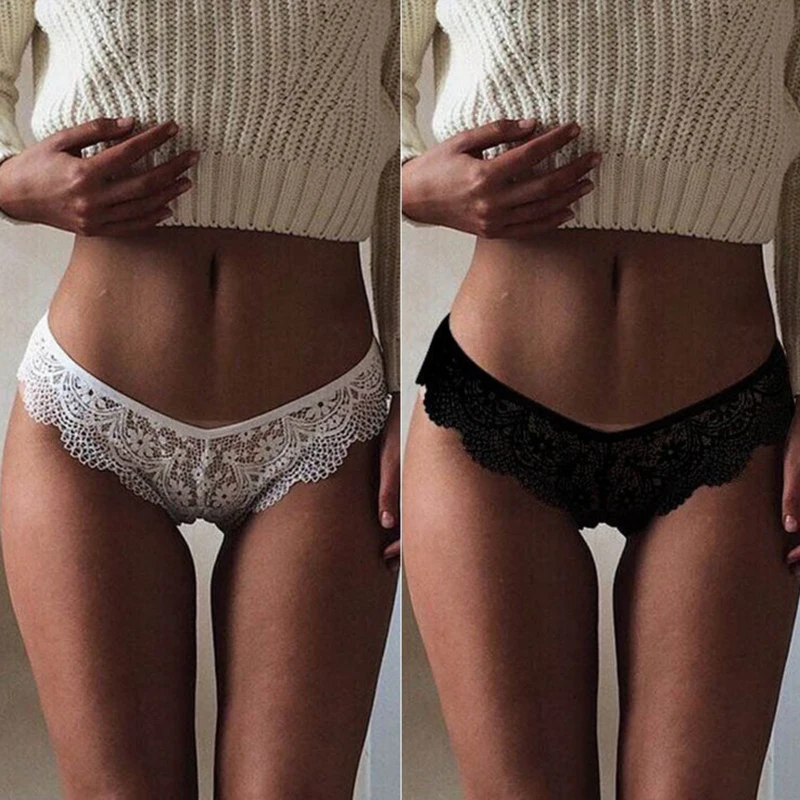 1PCS Women's Sexy Lingerie Lace Thongs See Through Briefs Panties High Rise Knickers Underwear Black White
1PCS Women's Sexy Lingerie Lace Thongs See Through Briefs Panties High Rise Knickers Underwear Black White