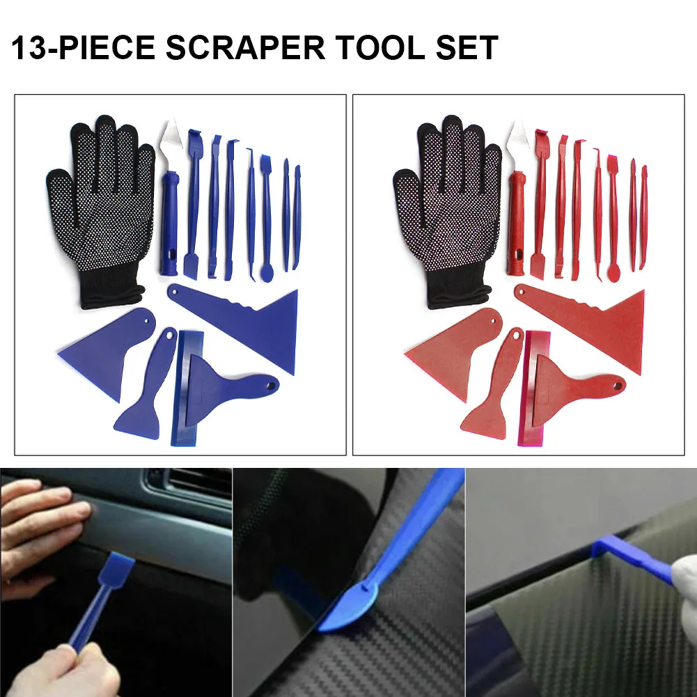 13pcs Car Window Tint Foil Film Tool Set Car Vinyl Wrapping Installing Squeegee Rubber Scraper Sticker Removal Cutting Knife
13pcs Car Window Tint Foil Film Tool Set Car Vinyl Wrapping Installing Squeegee Rubber Scraper Sticker Removal Cutting Knife