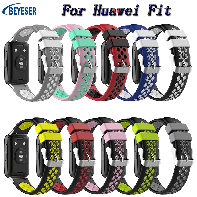 New Style Luxury Two-Color Soft Silicone Wristband Accessories Suitable For Huawei Watch Fit Smart Watch Bracelets Straps
New Style Luxury Two-Color Soft Silicone Wristband Accessories Suitable For Huawei Watch Fit Smart Watch Bracelets Straps