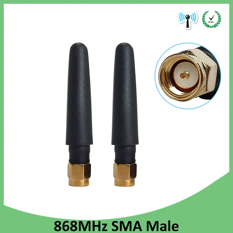 GRANDWISDOM 2pcs 868mhz antenna 3dbi sma male 915mhz lora antene pbx iot module lorawan signal receiver antena
GRANDWISDOM 2pcs 868mhz antenna 3dbi sma male 915mhz lora antene pbx iot module lorawan signal receiver antena
