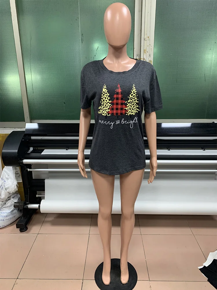 2021 spring summer hot sale casual printed round neck short sleeve pullover bottoming shirt women's T-shirt
2021 spring summer hot sale casual printed round neck short sleeve pullover bottoming shirt women's T-shirt