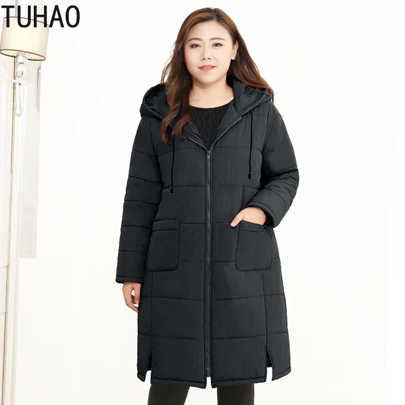 Фото TUHAO/зимняя женская куртка высокое качество толстые теплые офисные женские парки