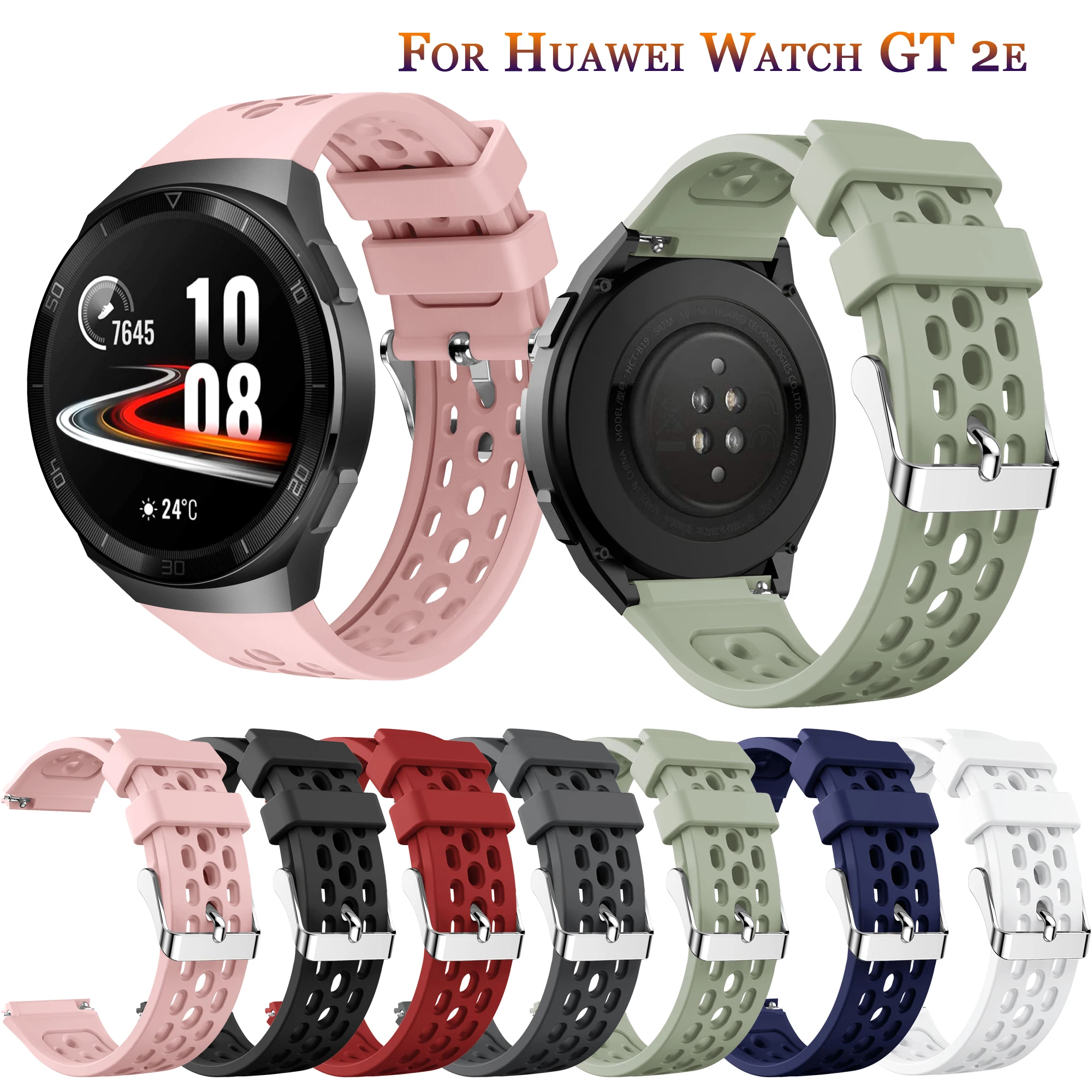 Sport Soft Silicone Watchband Strap For Huawei watch GT 2e Classic SmartWatch band Replacement GT2e WristBand 22mm Bracelet belt
Sport Soft Silicone Watchband Strap For Huawei watch GT 2e Classic SmartWatch band Replacement GT2e WristBand 22mm Bracelet belt