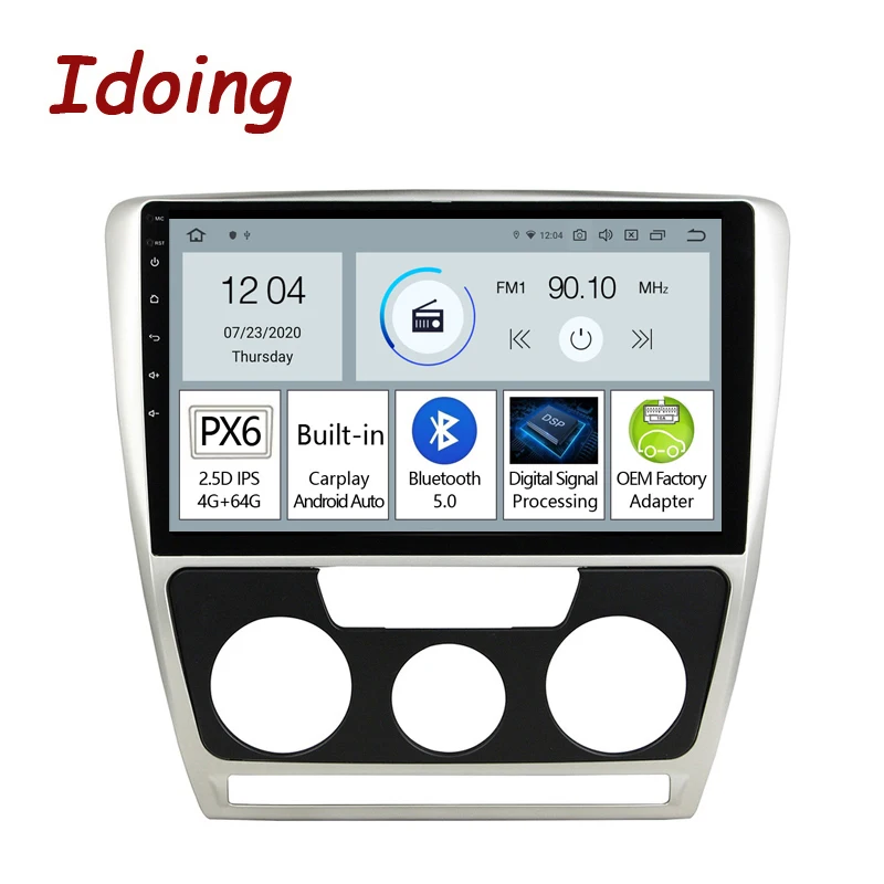 Idoing PX6 автомобильный Android11 Carplay Авто Радио Видео плеер для Skoda Octavia 2 A5 2008-2014 GPS навигация головное устройство Plug And Play
Idoing PX6 автомобильный Android11 Carplay Авто Радио Видео плеер для Skoda Octavia 2 A5 2008-2014 GPS навигация головное устройство Plug And Play