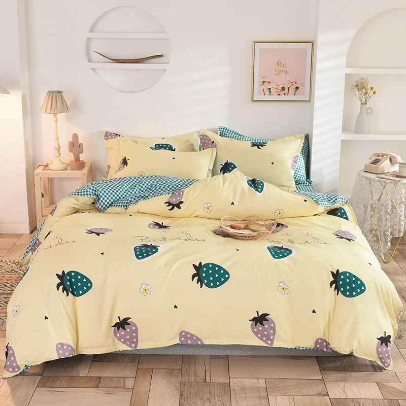 Blue floral bedding set AB side duvet cover + flat sheet + pillowcase home textile New Room decoration
Blue floral bedding set AB side duvet cover + flat sheet + pillowcase home textile New Room decoration
