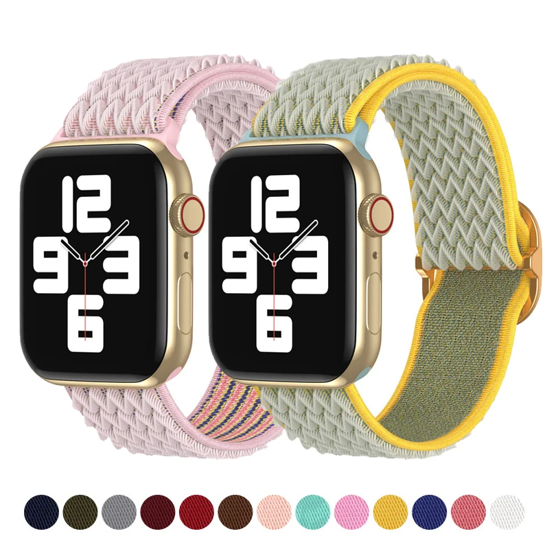Nylon strap For Apple watch band 44mm 40mm 49mm 45mm 41mm Elastic Braided Bracelet Correa iwatch Series 3 5 6 SE 7 8 ultra Band
Nylon strap For Apple watch band 44mm 40mm 49mm 45mm 41mm Elastic Braided Bracelet Correa iwatch Series 3 5 6 SE 7 8 ultra Band