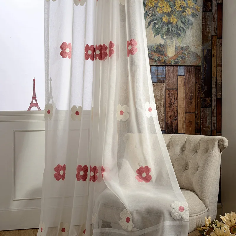 Modern Curtains for Living Dining Room Bedroom Three-dimensional Embroidery Tulle Texture Tulle Wild Multicolor Flowers
Modern Curtains for Living Dining Room Bedroom Three-dimensional Embroidery Tulle Texture Tulle Wild Multicolor Flowers