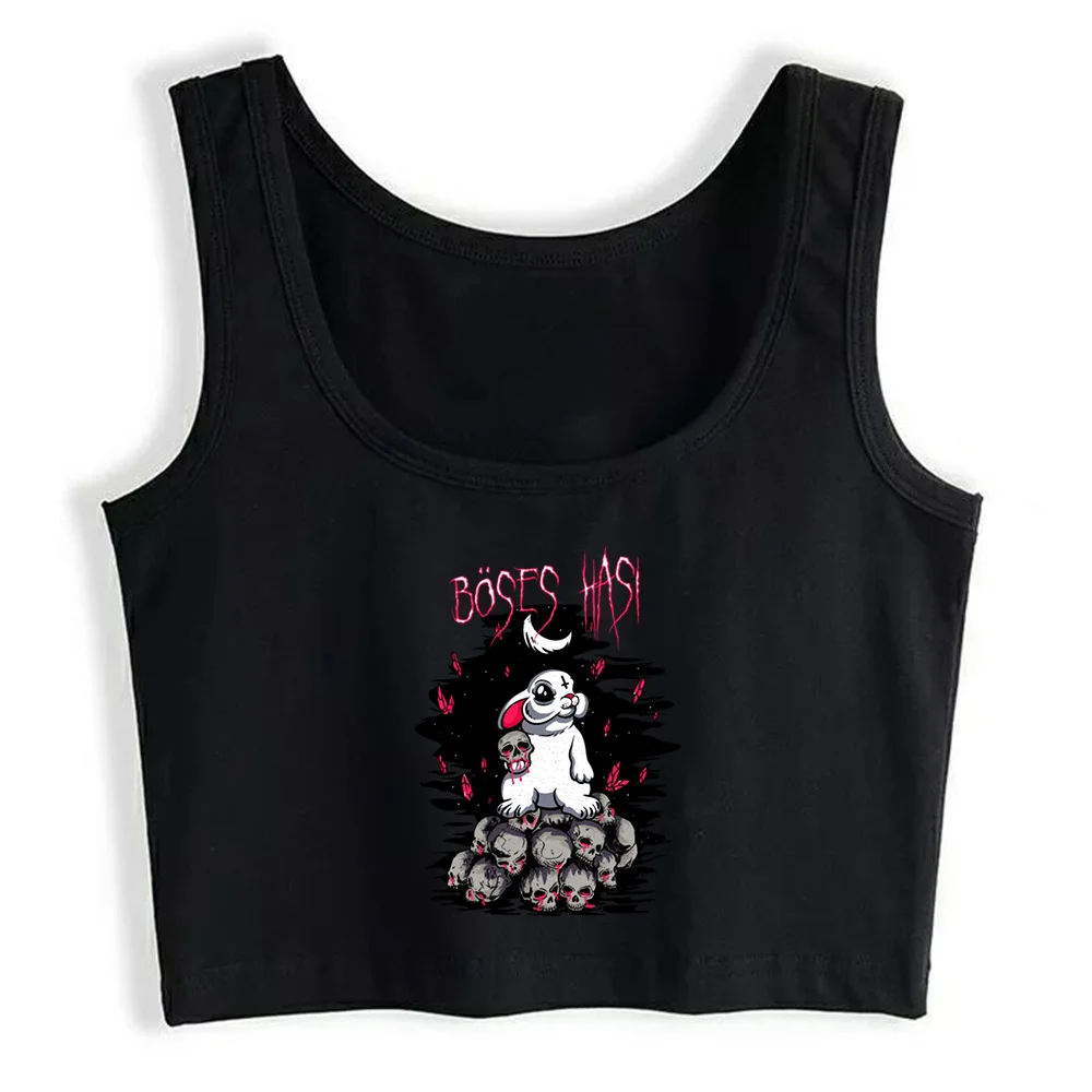 Crop Top Women Evil Bunny Occult Satan Skull Halloween Rabbit Gothic Harajuku Grunge Emo Tank Top Female Clothes
Crop Top Women Evil Bunny Occult Satan Skull Halloween Rabbit Gothic Harajuku Grunge Emo Tank Top Female Clothes