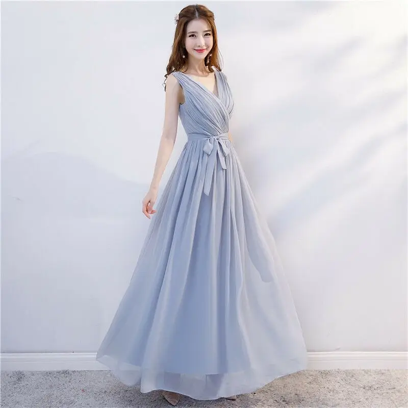 2019 High quality Gray tulle Real dresses V-neck gown Bridesmaid Dresses graduation gown
2019 High quality Gray tulle Real dresses V-neck gown Bridesmaid Dresses graduation gown
