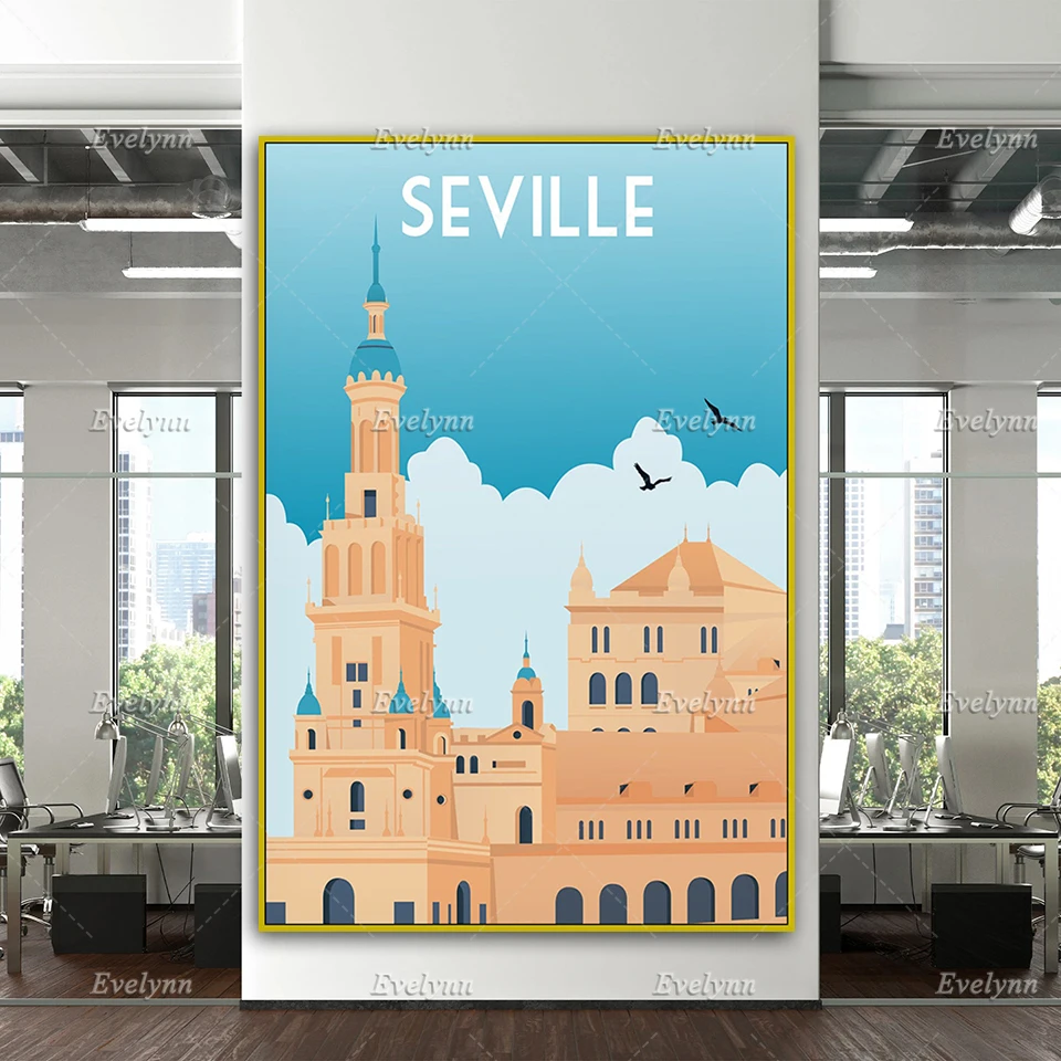 Seville Travel Retro Poster, Seville Travel Print, Seville Wall Art, Spain Travel Poster, Home Decor Canvas Unique Gift
Seville Travel Retro Poster, Seville Travel Print, Seville Wall Art, Spain Travel Poster, Home Decor Canvas Unique Gift