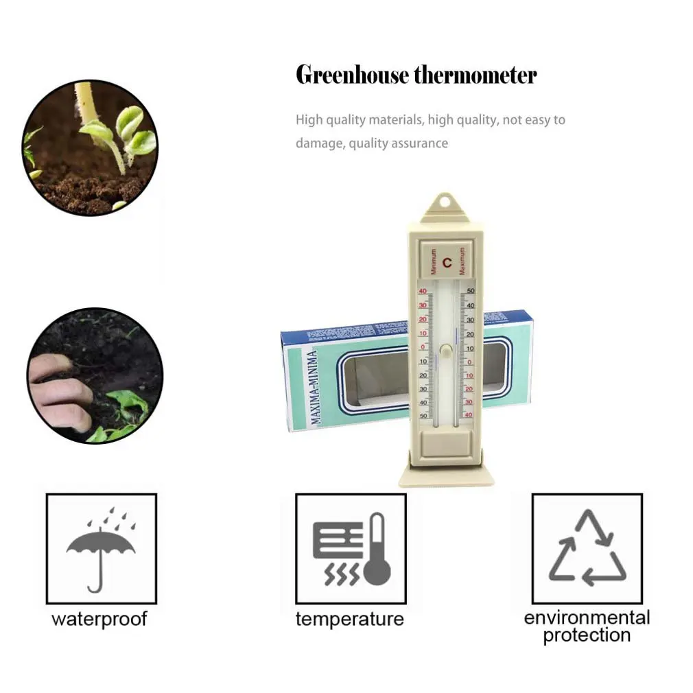Maximum & Minimum Thermometer Indoor Outdoor Garden Greenhouse Wall Temperature Monitor -40 to 50 Degree Thermometer
Maximum & Minimum Thermometer Indoor Outdoor Garden Greenhouse Wall Temperature Monitor -40 to 50 Degree Thermometer