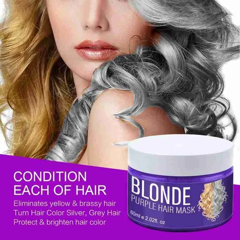 60ml Purple Shampoo Remove Yellow For Silver Blonde Care Protecting Treatment Natural Bleached Dyed Gray Color Brassy Hair P3G3
60ml Purple Shampoo Remove Yellow For Silver Blonde Care Protecting Treatment Natural Bleached Dyed Gray Color Brassy Hair P3G3