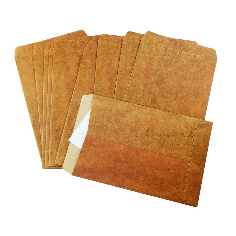 10pcs/lot 160*110mm European Style Vintage Kraft Paper Envelope For Postcard Novelty Item Kids Gift Stationery
10pcs/lot 160*110mm European Style Vintage Kraft Paper Envelope For Postcard Novelty Item Kids Gift Stationery