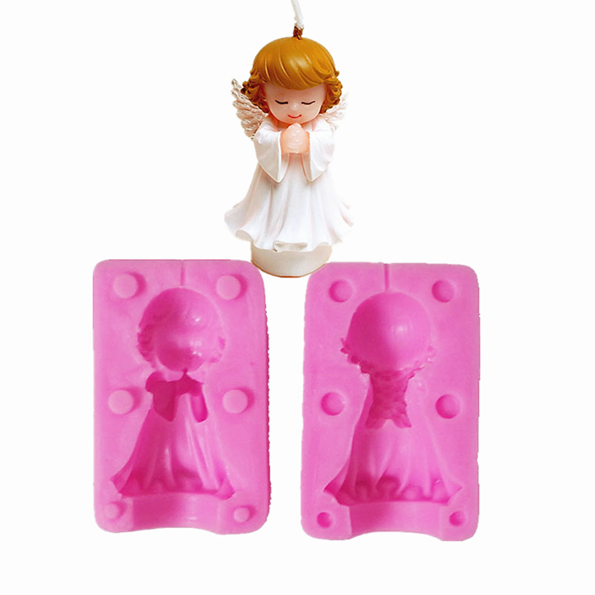 

3D Girl Shape Fondant Silicone Mould Kitchen Baking Chocolate Pastry Candy Clay Making Cupcake Decoration Tools