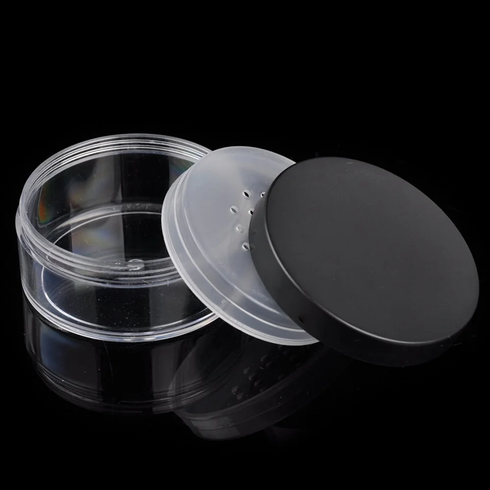 50g Plastic Empty Loose Powder Jar Makeup Puff Box Sifter Container Cosmetic Pot Portable Loose Powder Box Refillable Pot
50g Plastic Empty Loose Powder Jar Makeup Puff Box Sifter Container Cosmetic Pot Portable Loose Powder Box Refillable Pot