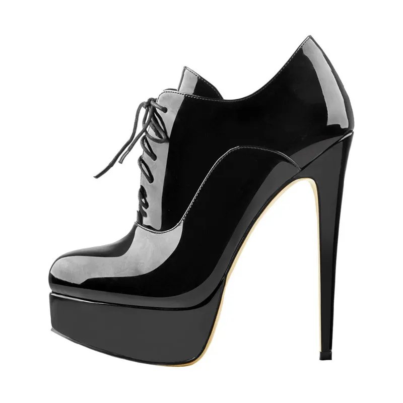 MKKHOU Fashion Single Shoes Women New Black Patent Leather Pumps Cross-lace Platform Shoes Ladies Super High Heels Large Size
MKKHOU Fashion Single Shoes Women New Black Patent Leather Pumps Cross-lace Platform Shoes Ladies Super High Heels Large Size