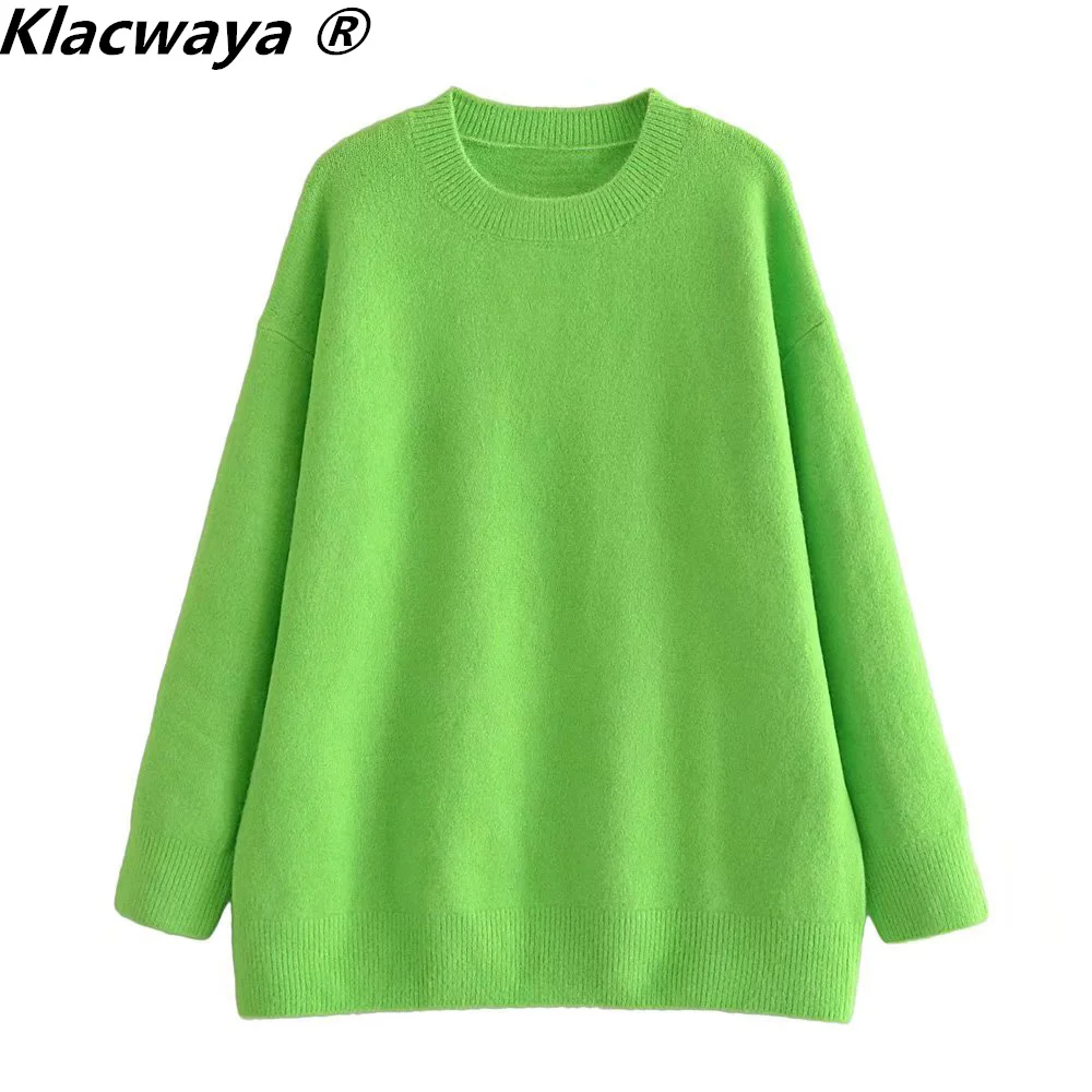Klacwaya Women Sweater Pullover Spring Vintage Green Long Sleeve Top Women Oversize Sweater Casual Women Jumper
Klacwaya Women Sweater Pullover Spring Vintage Green Long Sleeve Top Women Oversize Sweater Casual Women Jumper