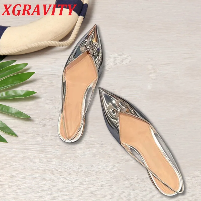 XGRAVITY 2021 New Summer Shoes V Cut Designer Flat Shoes Spring Summer Sandal Female Closed Toe Women Sandals Fashion Lady Shoes
XGRAVITY 2021 New Summer Shoes V Cut Designer Flat Shoes Spring Summer Sandal Female Closed Toe Women Sandals Fashion Lady Shoes