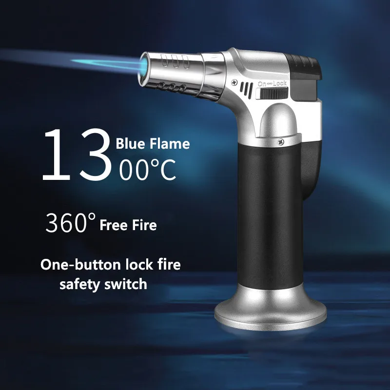 Spray Gun Lighter Butane Jet Torch Windproof Lighter Cigar Tube Kitchen Lighter Turbo Lighter Gadgets For Men
Spray Gun Lighter Butane Jet Torch Windproof Lighter Cigar Tube Kitchen Lighter Turbo Lighter Gadgets For Men