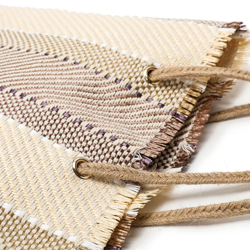2021 New Fashion Knitting Cotton PP Women Handbags Woven Stripe Ladies Shoulder Bag Korean Style Youth Shopping Bag Whole Sale
2021 New Fashion Knitting Cotton PP Women Handbags Woven Stripe Ladies Shoulder Bag Korean Style Youth Shopping Bag Whole Sale