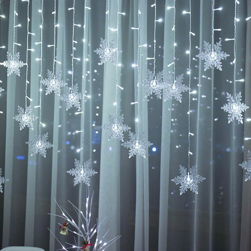 Indoor 3.5M Christmas Snowflake LED String Light Flashing Fairy Lights Curtain Light Garland For Holiday Party New Year Decor
Indoor 3.5M Christmas Snowflake LED String Light Flashing Fairy Lights Curtain Light Garland For Holiday Party New Year Decor