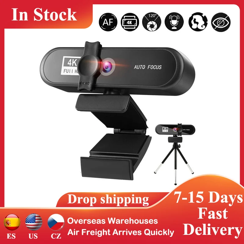 Webcam 1080P 4K 2K Full HD Computer Autofocus Web Cam 120 Degree Live Streaming Widescreen for Calling Conferencing Web Camera
Webcam 1080P 4K 2K Full HD Computer Autofocus Web Cam 120 Degree Live Streaming Widescreen for Calling Conferencing Web Camera