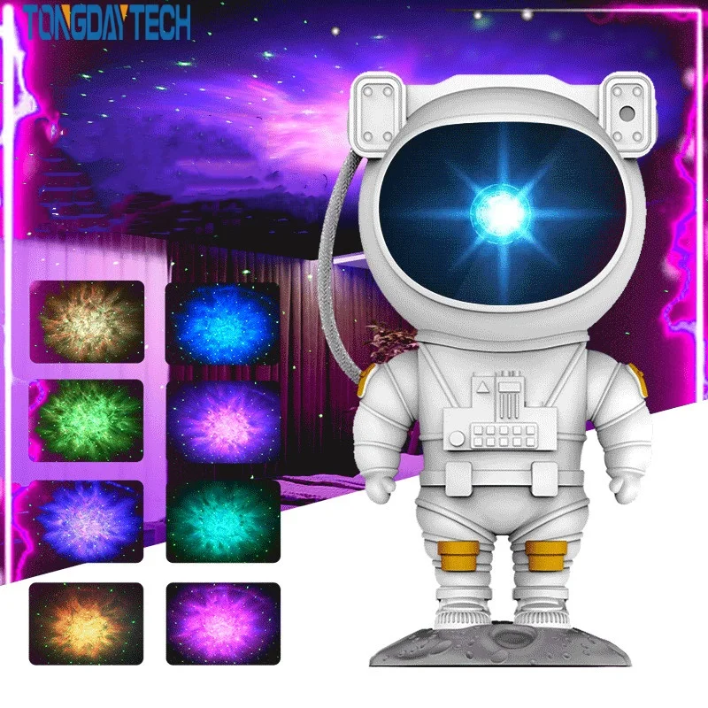 

Tongdaytech Galaxy Projector Lamp Starry Sky Night Light For Bedroom Wall Decor Astronaut Decorative Luminaires Children's Gift