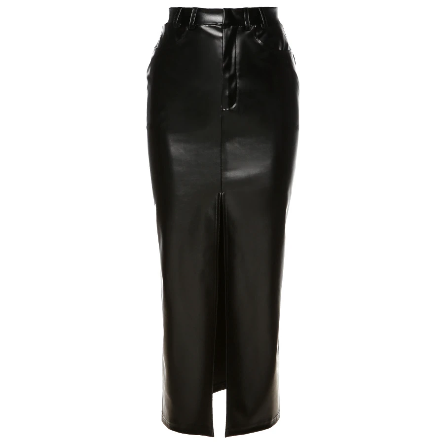 Autumn Solid PU Leather Long Skirt Women Fashion High Waist Split Clothing Lady Casual Straight Skirt 2021 New
Autumn Solid PU Leather Long Skirt Women Fashion High Waist Split Clothing Lady Casual Straight Skirt 2021 New