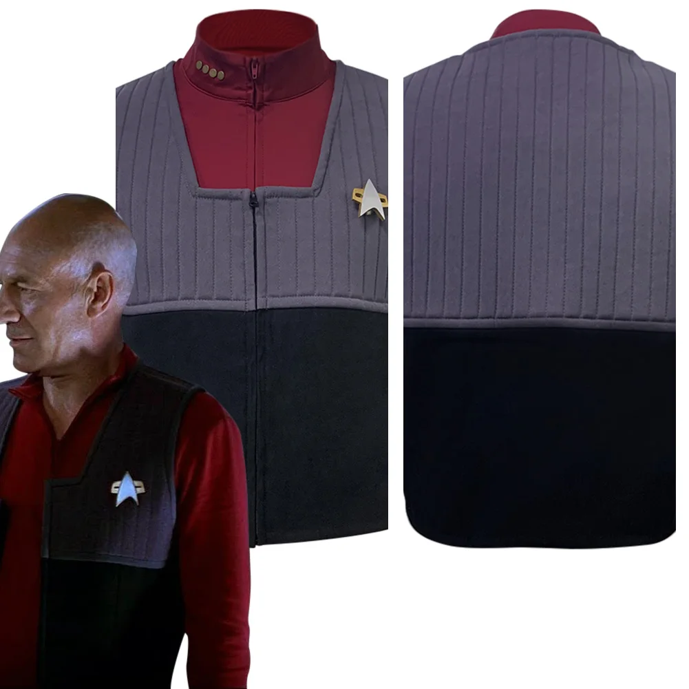 Костюм для косплея Star Trek Generation, жилет, куртка + рубашка с длинным рукавом
Костюм для косплея Star Trek Generation, жилет, куртка + рубашка с длинным рукавом