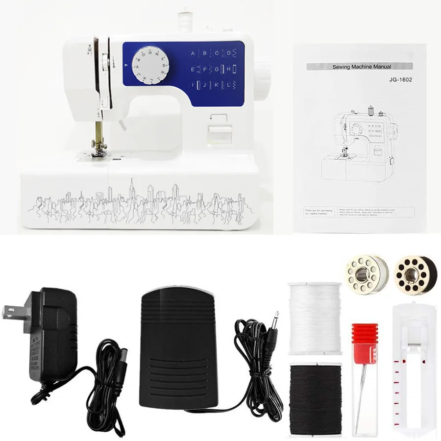 Household Sewing Machine Portable Electric Power Tool Set with Lamp Embroidery Motor Controller | Дом и сад