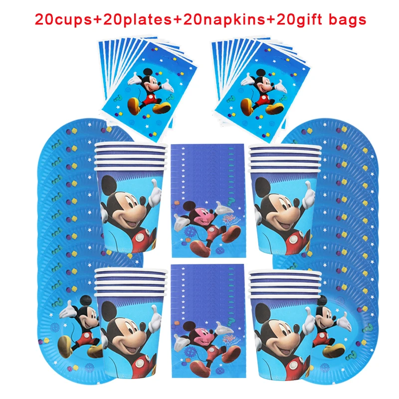 80pcs Disney Mickey Mouse Disposable Tableware kids Birthday Party Paper Cups +Plates+Napkins+Giftbags Sets Party Supplies
80pcs Disney Mickey Mouse Disposable Tableware kids Birthday Party Paper Cups +Plates+Napkins+Giftbags Sets Party Supplies